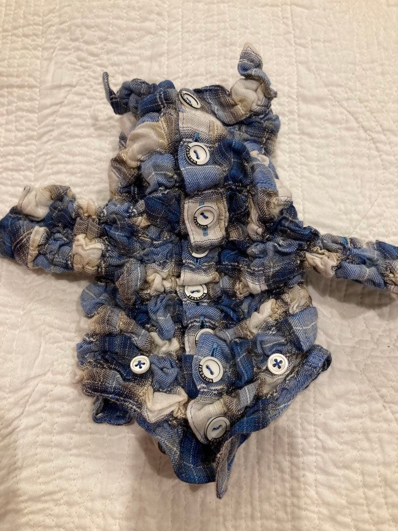 希少　ateliergg シャーリング加工 シャツ