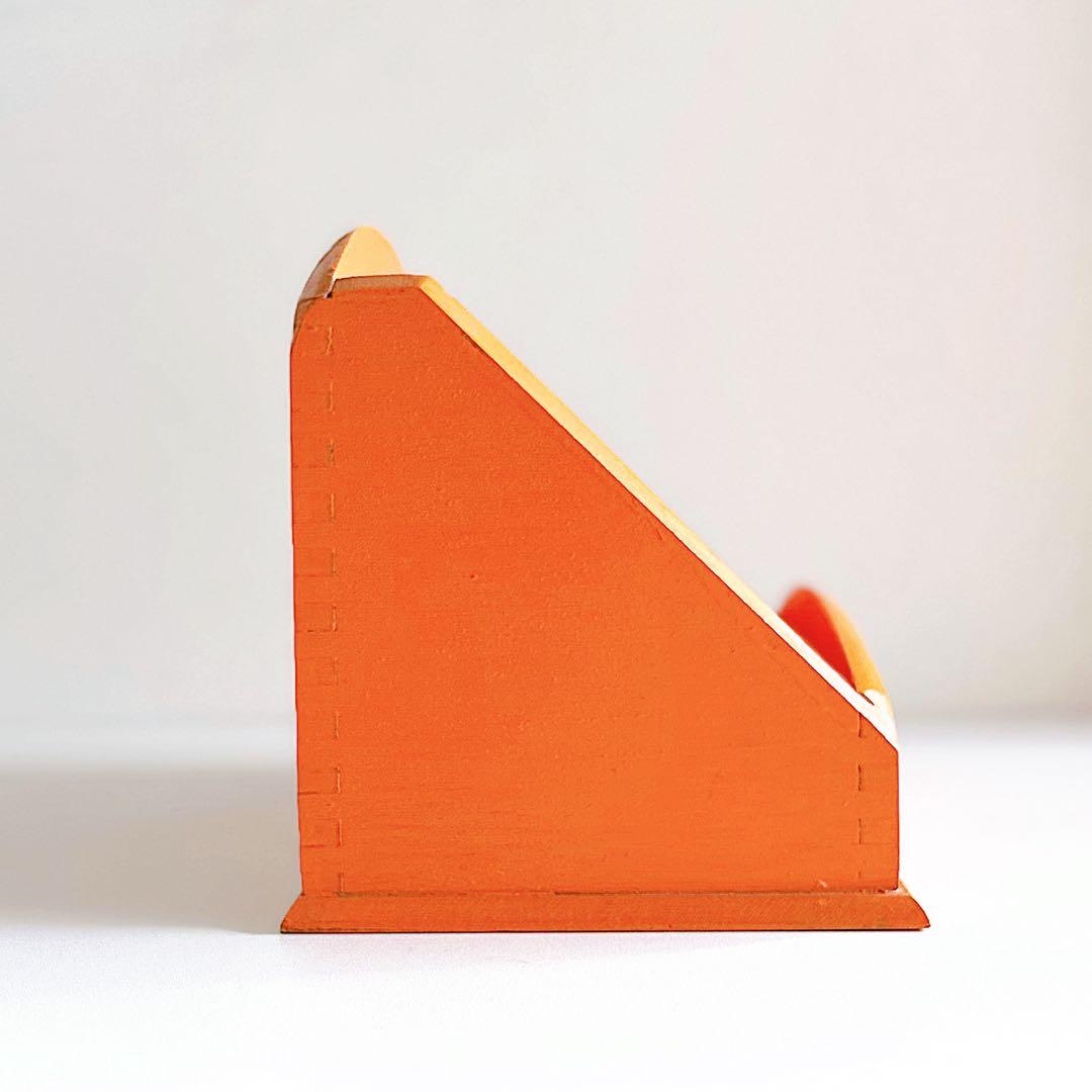 フランス ヴィンテージ 木製 レターラック レタースタンド