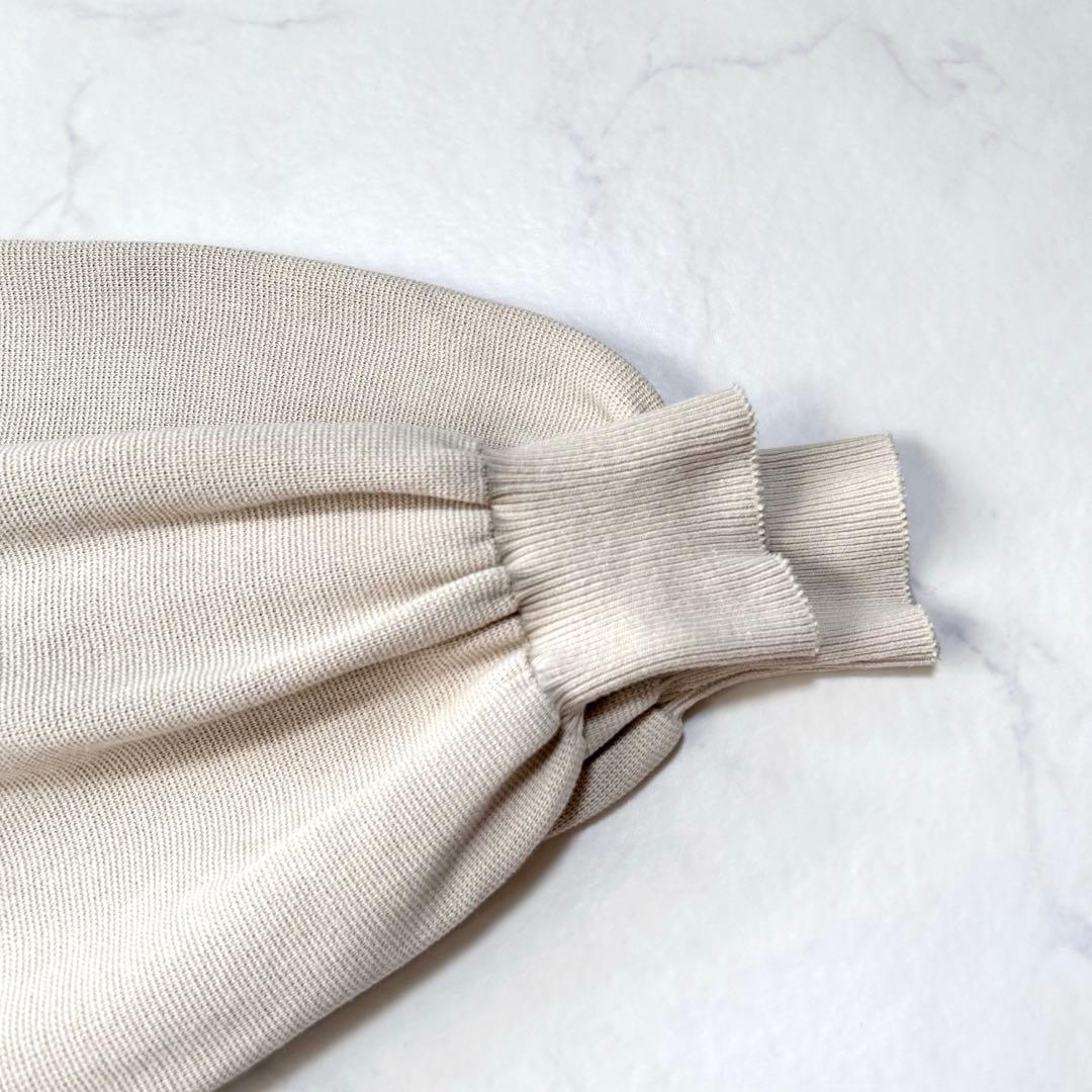 ソラモナポッシエ ウエハースニットワイドカーディガン日本製 グレージュ系定番人気