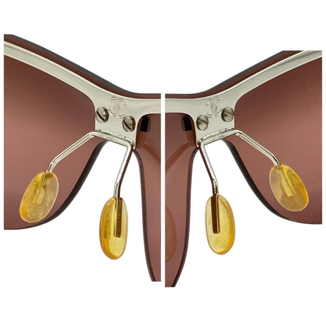 CHANEL シャネル サングラス アイウェア リムレス　ココマーク ケース付