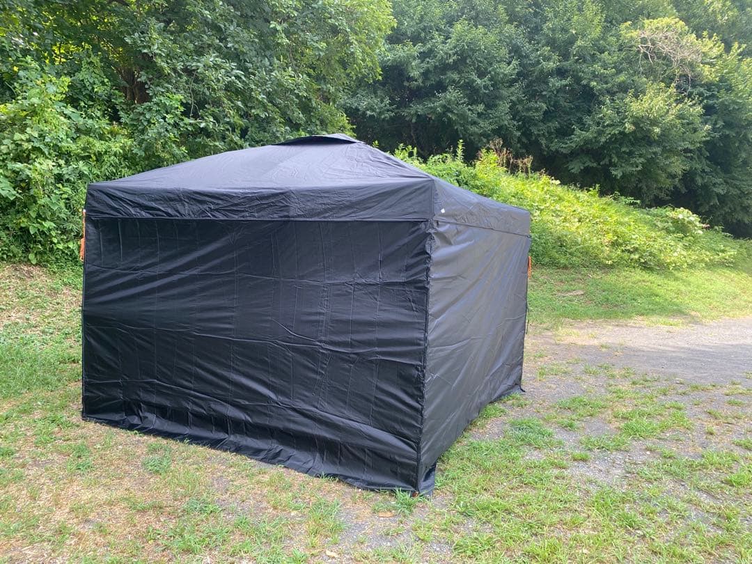 FIELDOOR ワンタッチタープテント 強化版(3.0×3.0)幕4枚付き