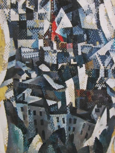 ロベール・ドローネ、『都市』、希少画集画、状態良好、新品木製額・額装付