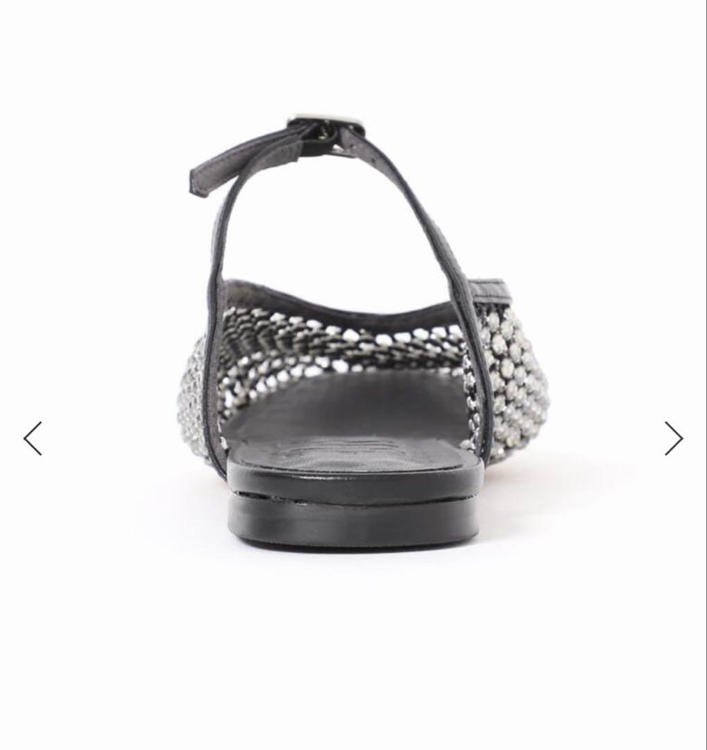 新品⭐︎完売したGRISEビジューネットミュール ブラックM