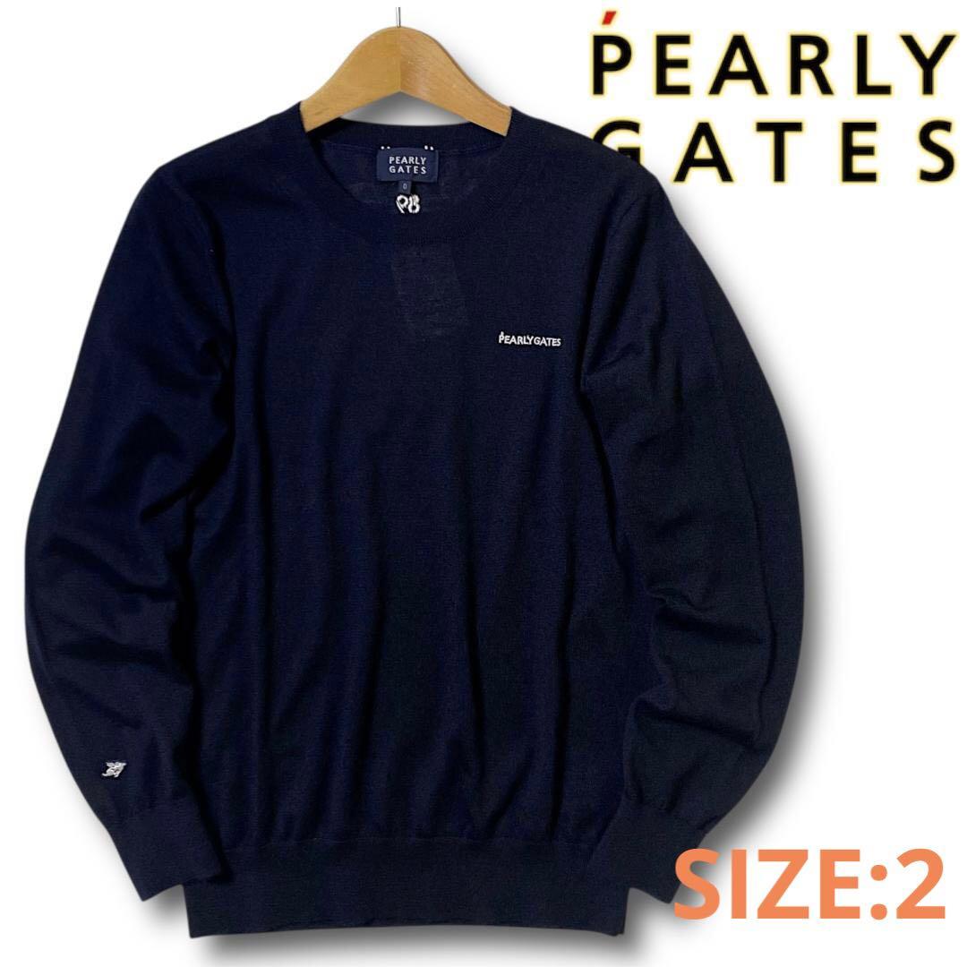 2 定4.1万 パーリーゲイツ カシミヤ100％ ローゲージ ニット セーター