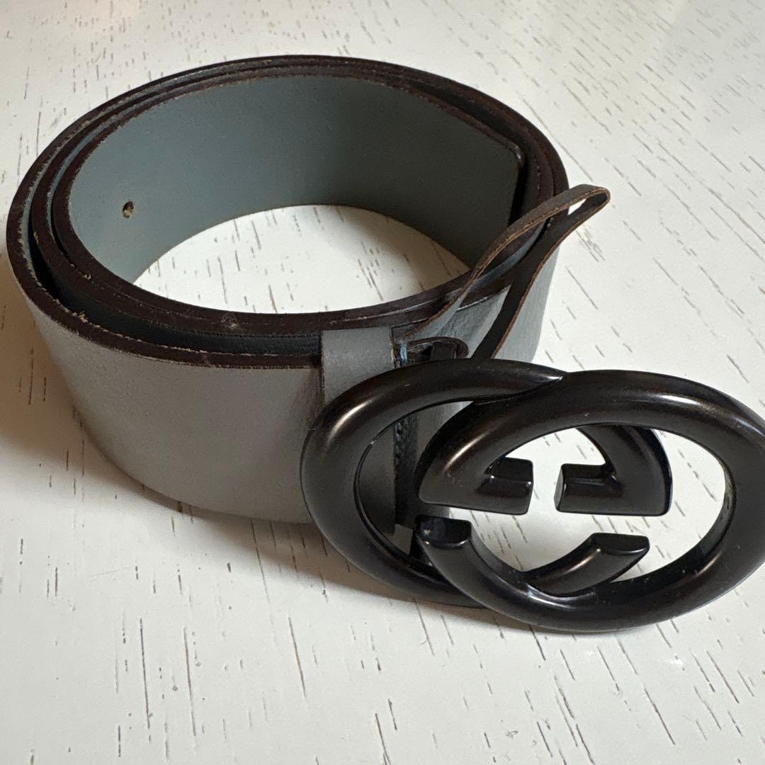 GUCCI ダブルGバックル ベルト 80