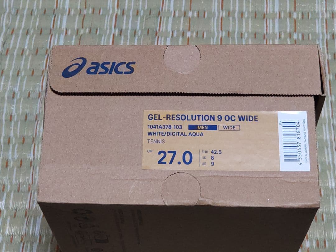 ケ*ト様 アシックス・テニスシューズ 「RESOLUTION9 OC WIDE」