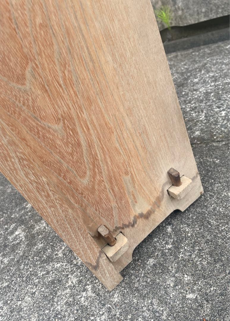 古道具/当時物/木製/無垢材/本棚/透かし彫り/店舗什器/ディスプレイ/③