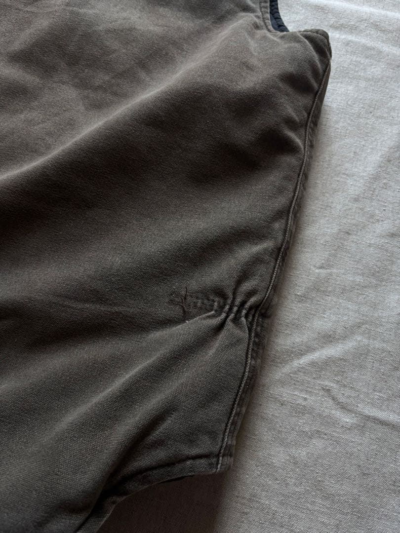 【雰囲気抜群】Carhartt ダックベスト USA製 腰ゴム Tall