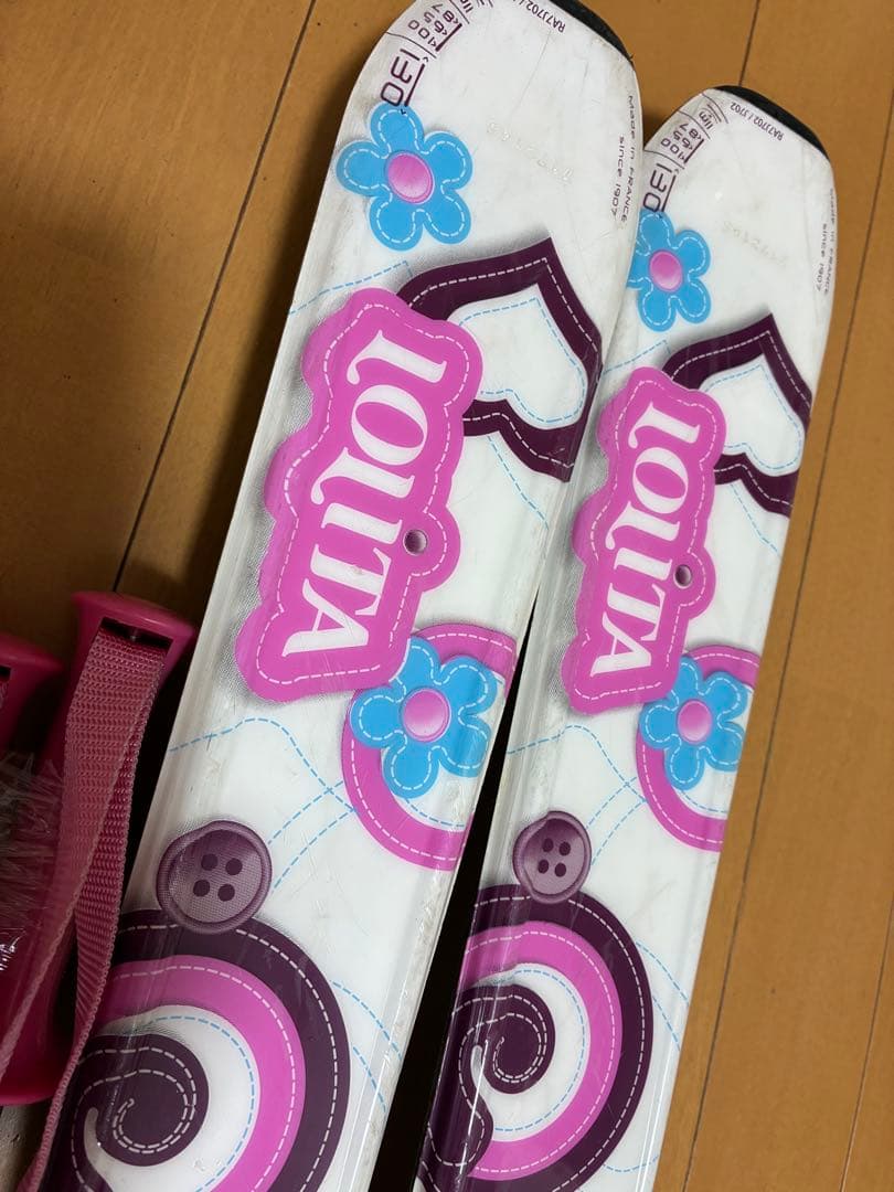 美品スキーセット ロシニョール130cm靴22か23cm身長135〜155cm用