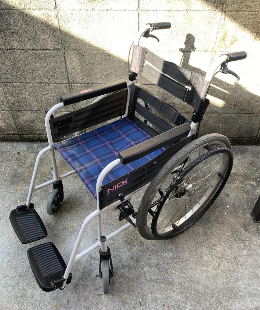 【H】 Nick 車椅子 車いす 自走用 現状 折りたたみ 25112204