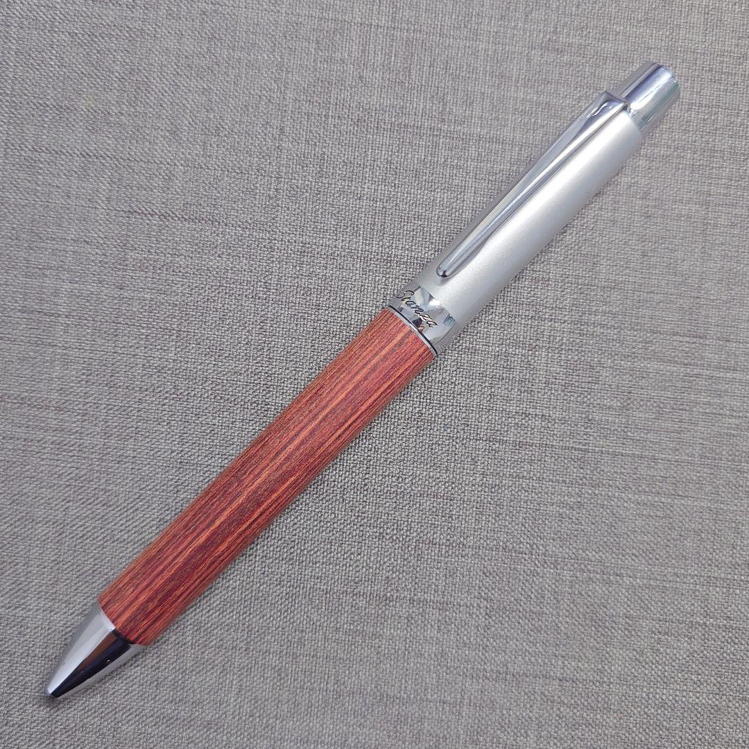 パイロット　スタンザ　木軸　ディープレッド