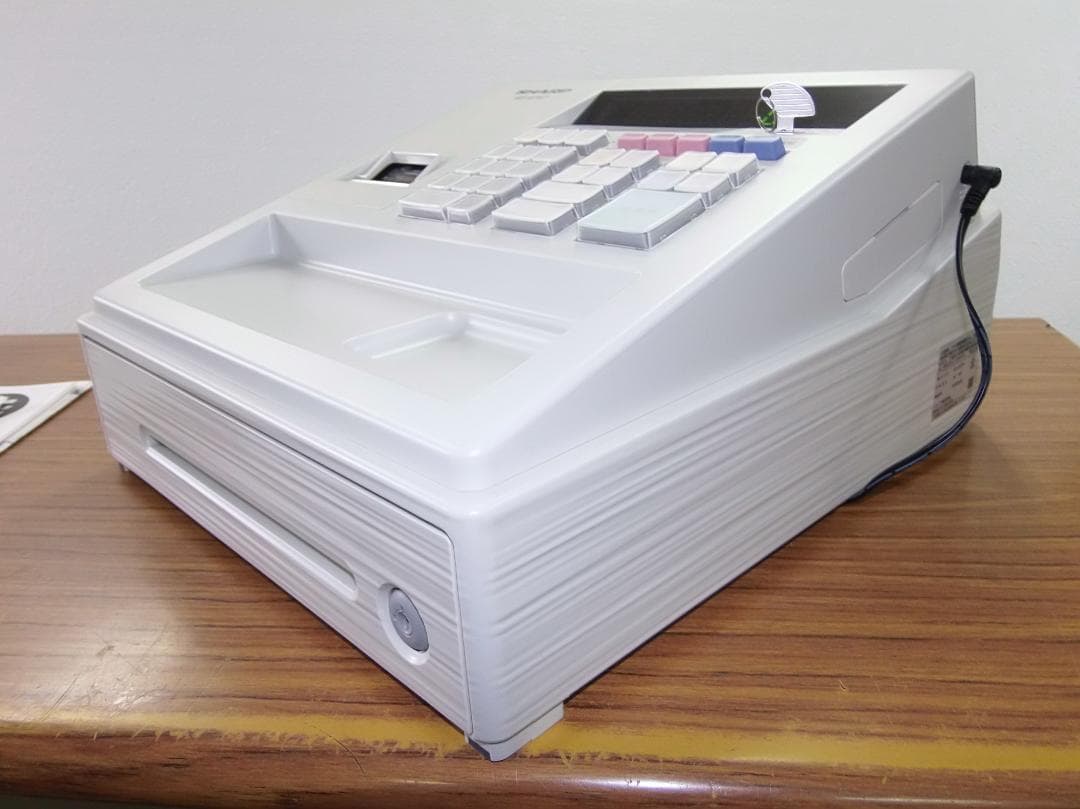保管品 設定無料 SHARP XE-A147-W 電子レジスター 250811