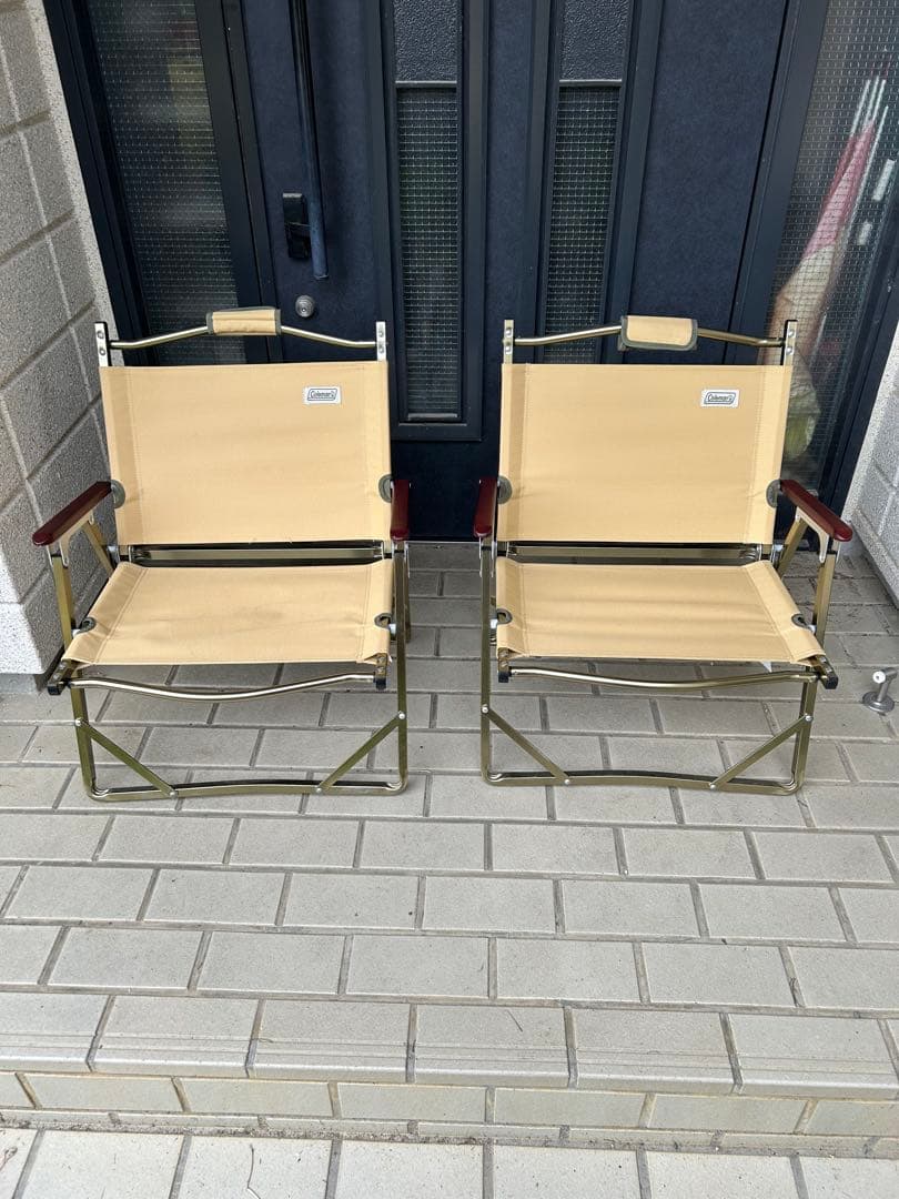 コールマン　防災素材 ファイヤープレイス フォールディング チェアサンド