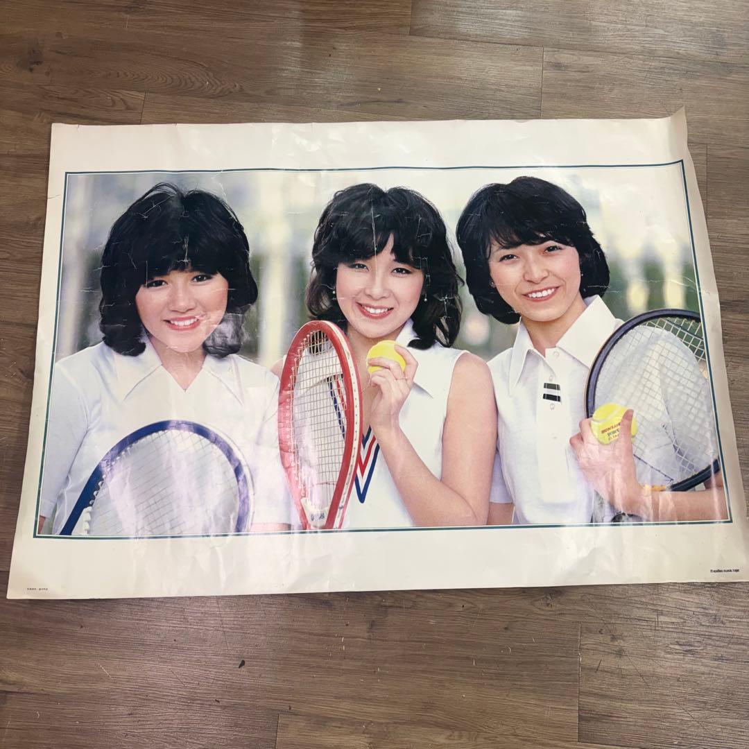キャンディーズ 大型ポスター 73×103cm 昭和レトロ当時物 週刊明星提供