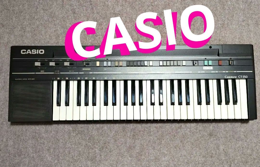 CASIO カシオ　Casiotone CT-350　電子キーボード　専用箱なし