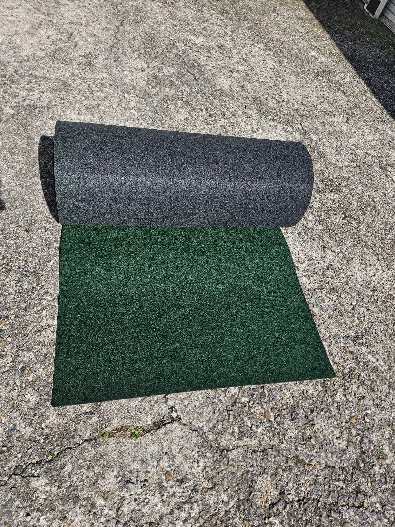 【新品】本格ポリエステル不織布 防草シート(グリーン)厚手　巾1m×30m