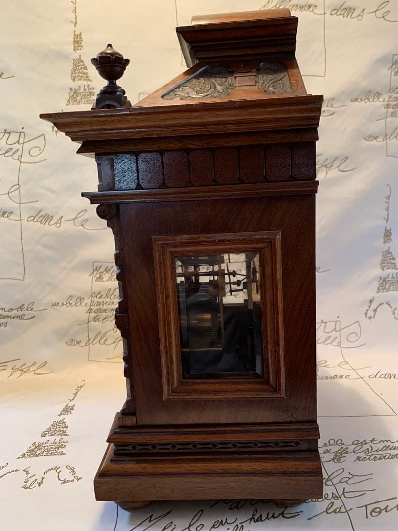 ドイツ製　訳ありアンティーク置時計ウェストミンスターチャイム！美しく鳴ります！