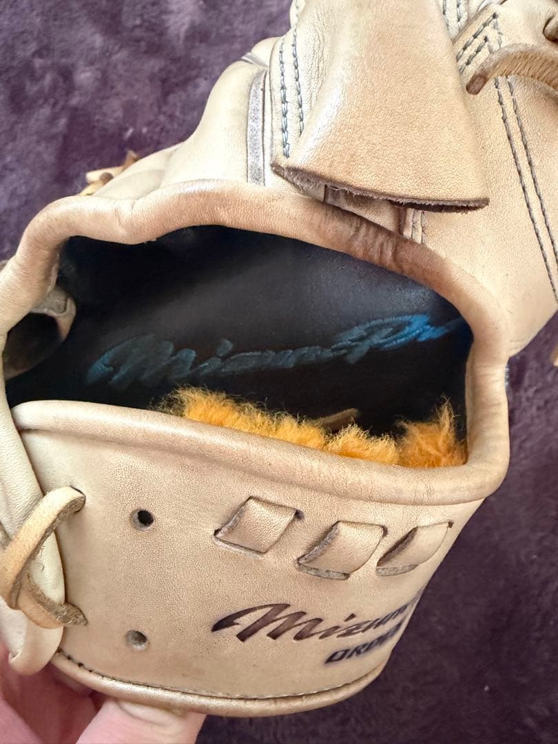 Mizuno Pro 硬式野球グローブ ブロンド