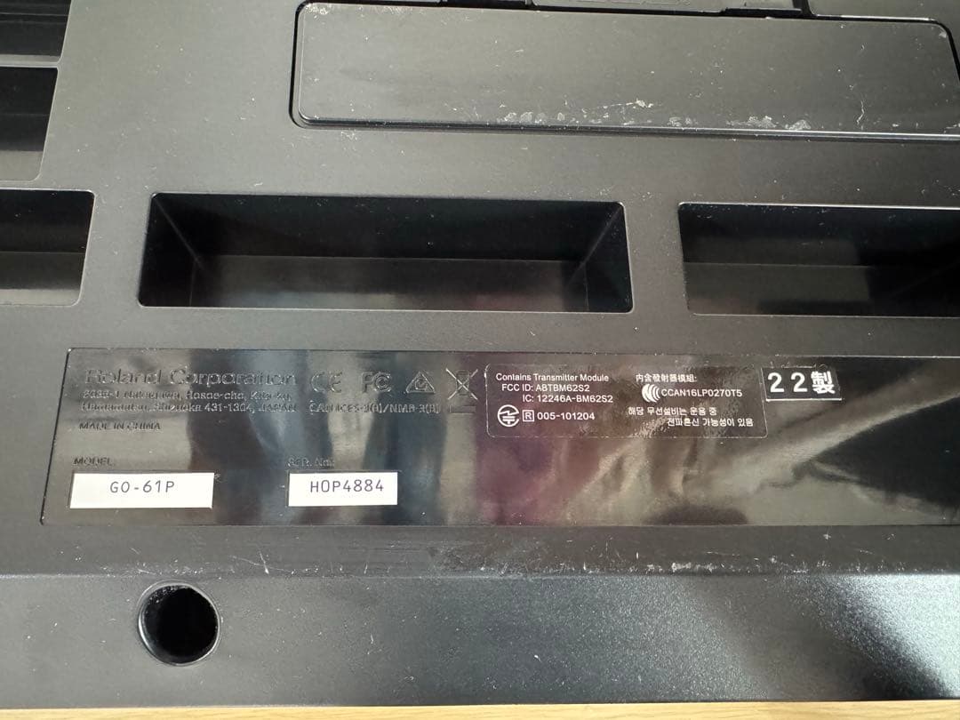 Roland GO:Piano 61鍵 Bluetooth機能付き　2022年製