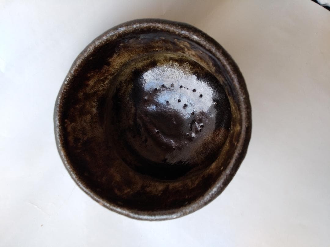 大樋焼 中村定甫 作 大樋筒茶碗 共箱 栞 茶道具 抹茶碗 新品 未使用 保管品