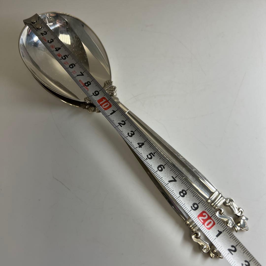 ジョージジェンセンエコーン925Sterlingサービング大スプーン2本202g