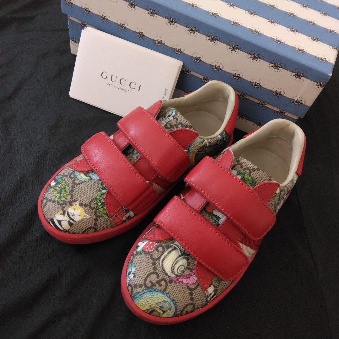 【美品】GUCCI キッズ　スニーカー　27(17.5～18)