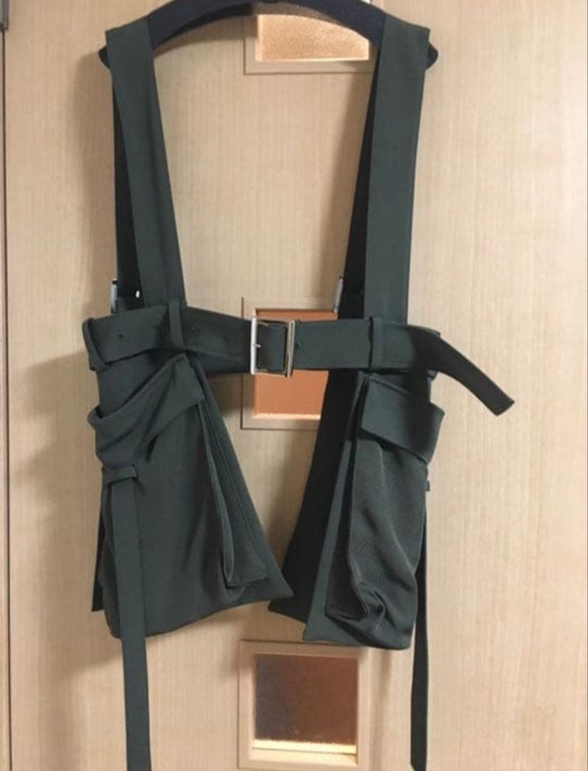 UN3D. サスペンダーボディバッグベルト カーキ