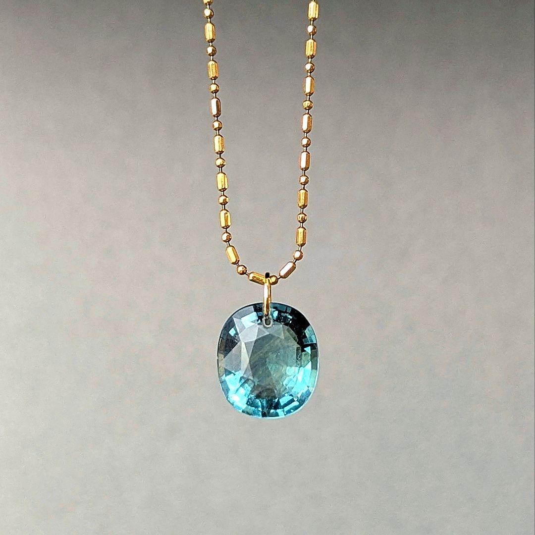 ♢まるはまま♢K18 フロ―ライト 4.96ct ネックレスチャ―ム