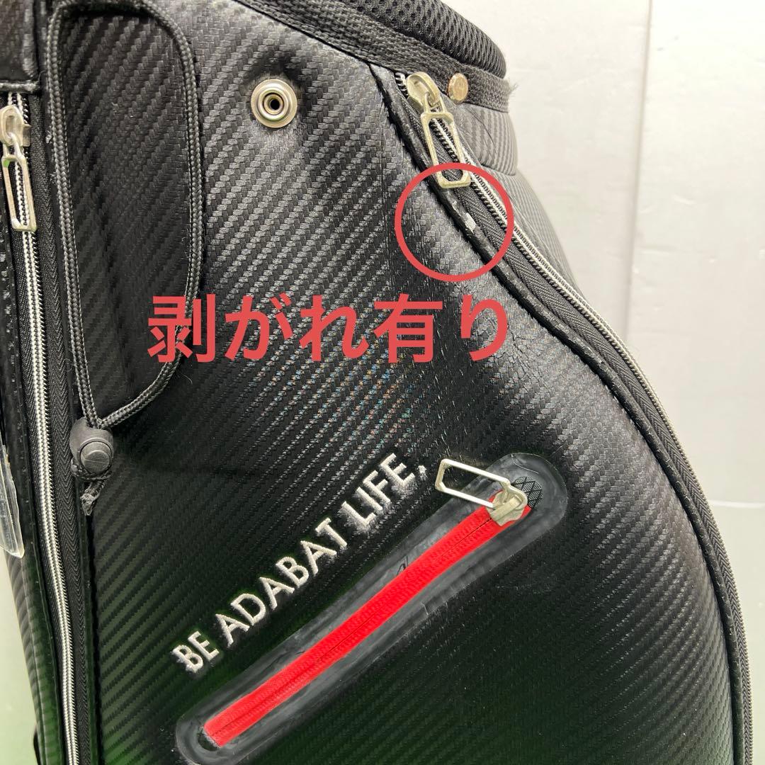 アダバット Adabat キャディバッグ　8インチ ブラック メンズ　ゴルフ