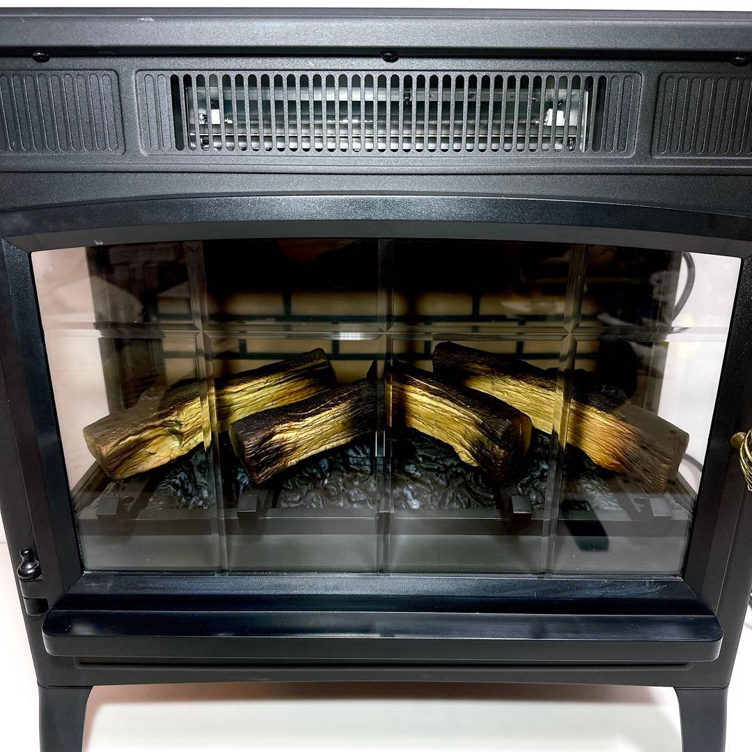 QVC 暖炉型ヒーター DFI-5010-01 速暖 デュラフレーム 送料無料