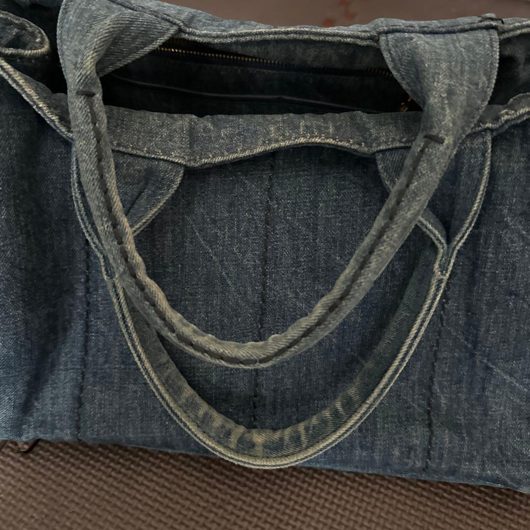 専用　PRADA カナパ　トートバッグ　デニム