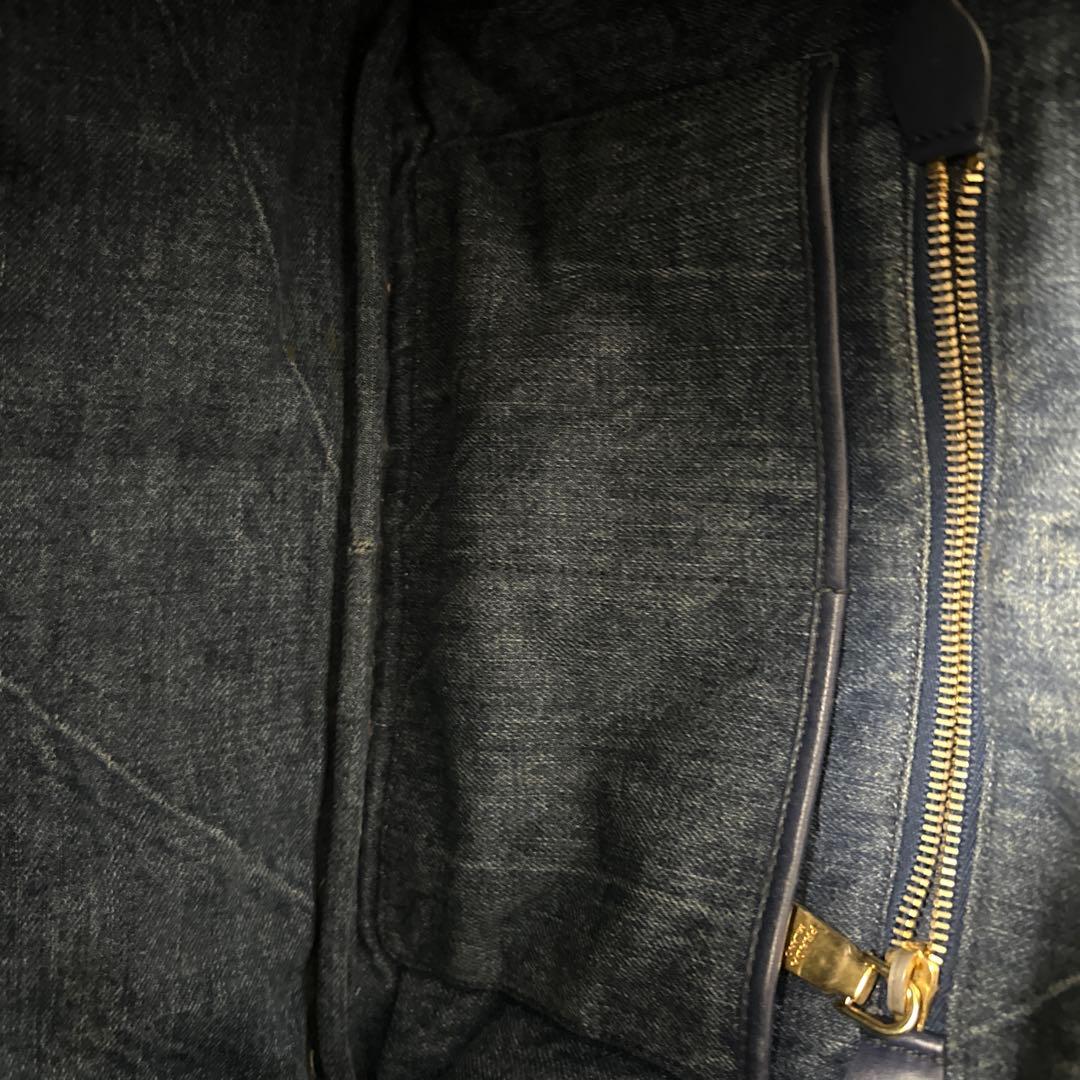 専用　PRADA カナパ　トートバッグ　デニム