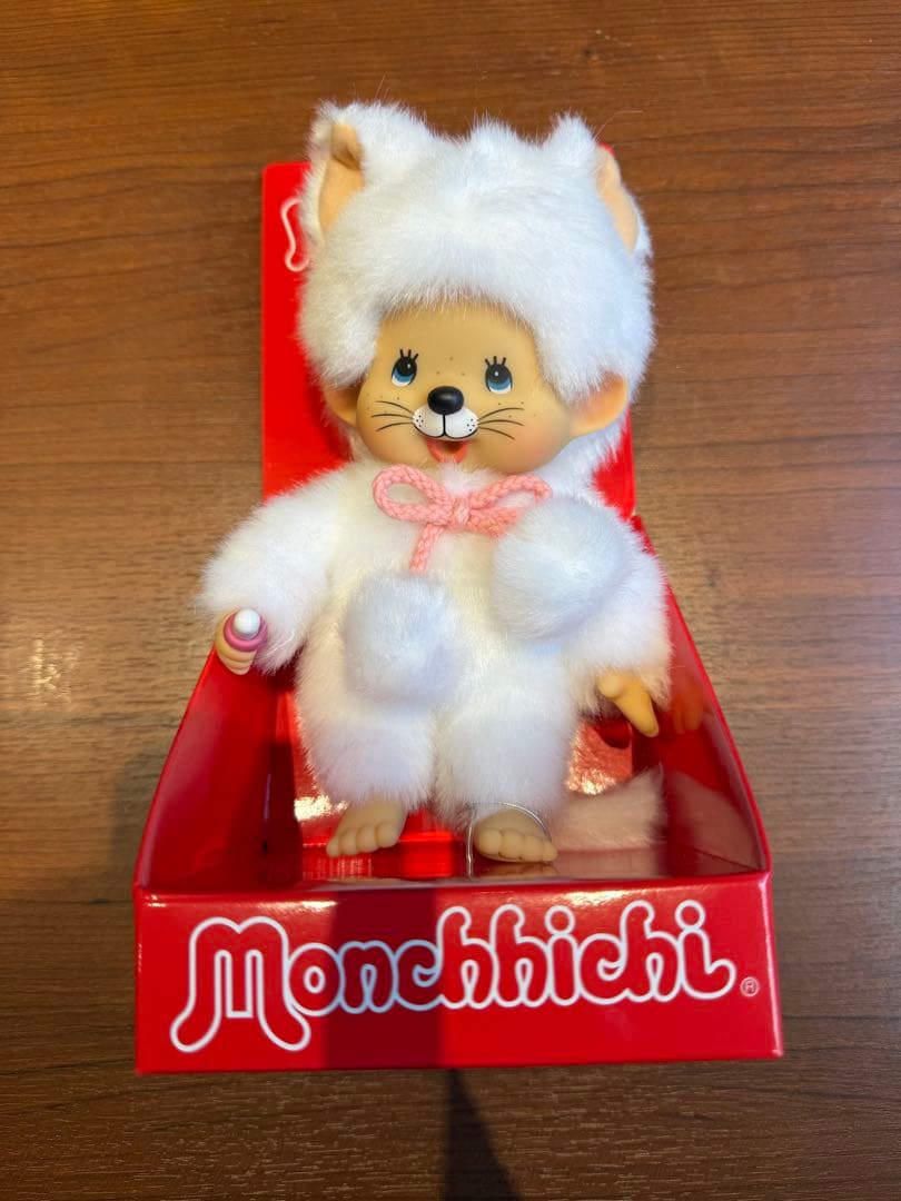 【海外限定】モンチッチ　白い猫　ホワイトキャット