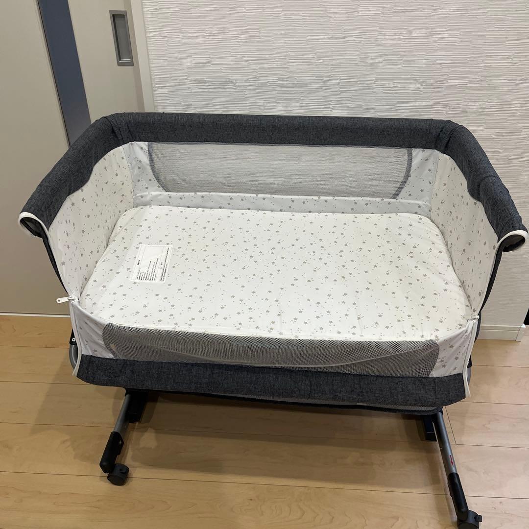 Bellababy 折りたたみベビーベッド グレー