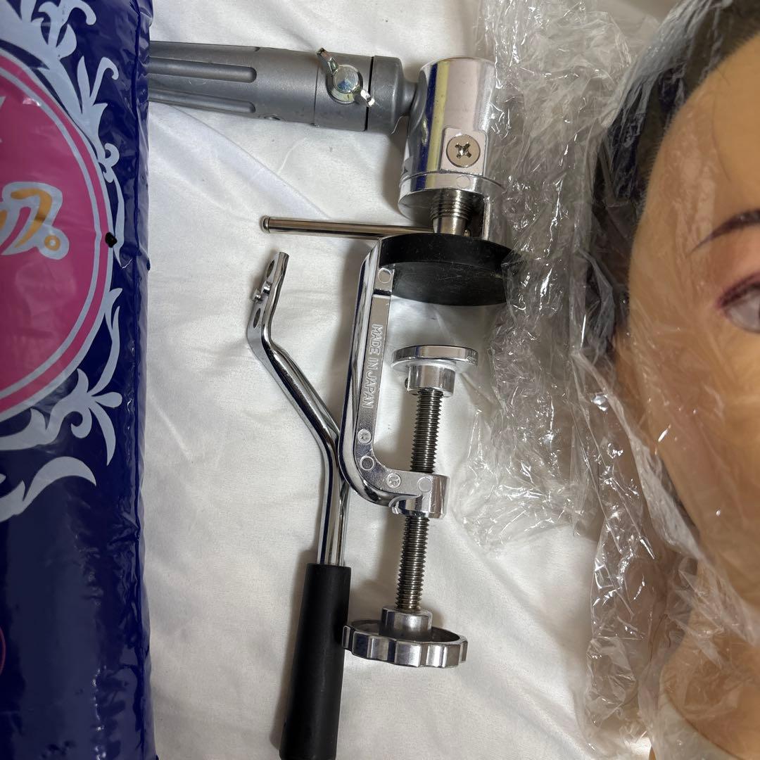 美容師練習用セットヘッドマネキンレジーナ、テスコムドライヤー、ナショナルカーラー