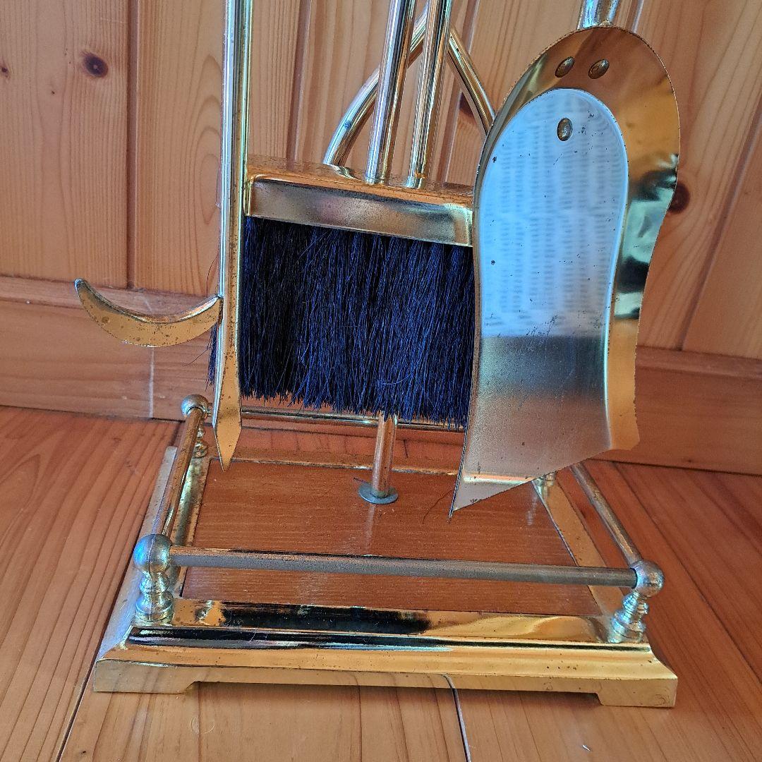 薪ストーブ用 ファイヤーツールセット　暖炉用　真鍮製