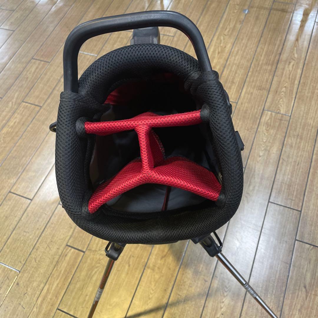 MARK & LONA キャディバッグ ブラック/レッド