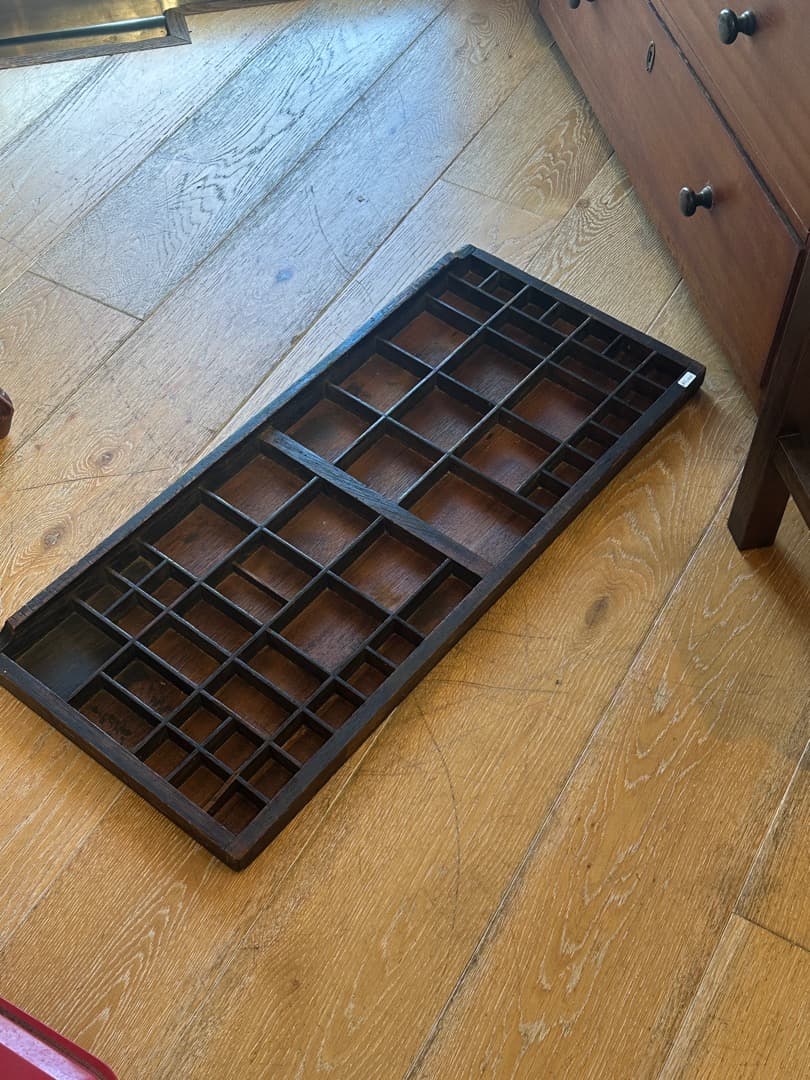 イギリス アンティーク プリンタートレイ 活字ケース