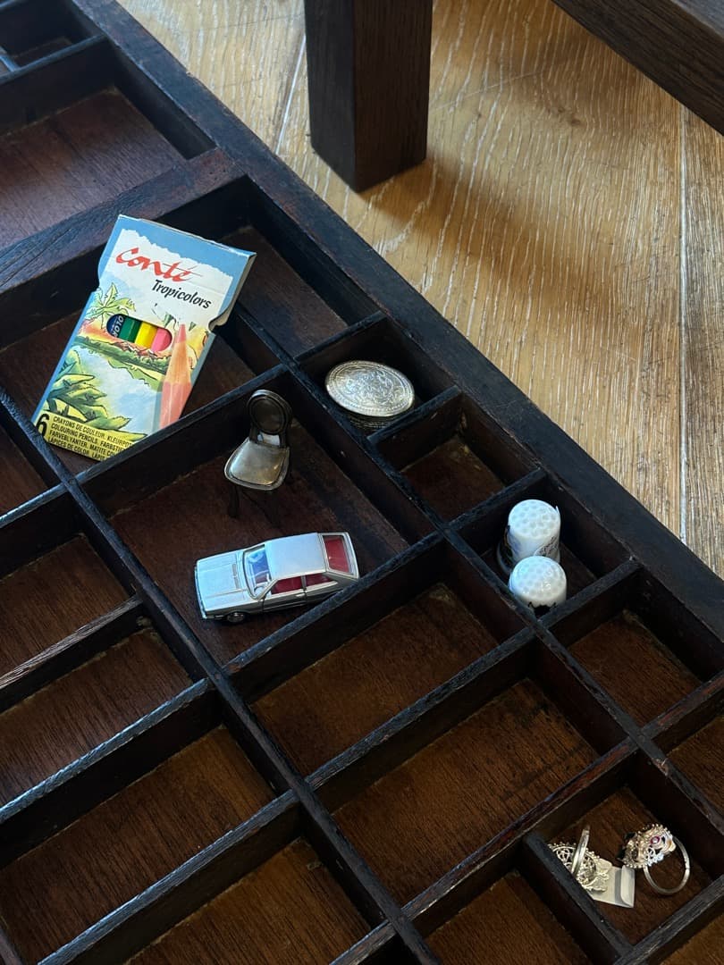 イギリス アンティーク プリンタートレイ 活字ケース