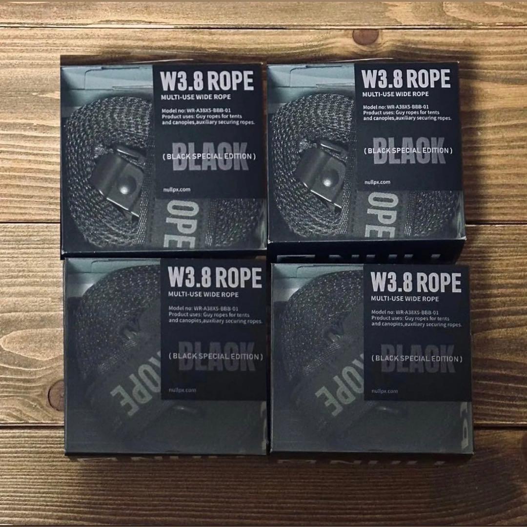 NULLPIXEL W3.8 ROPE BLACK EDITION 4本セット