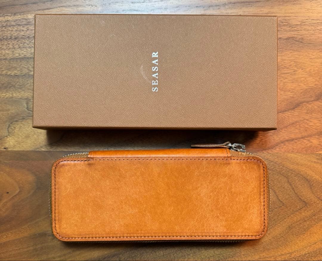 【SEASAR】シーサー　Duct ペンケース マルゴー　ブラウン　筆箱