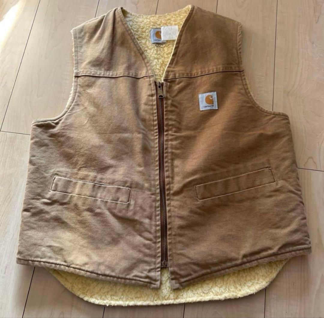 Carhartt ブラウン　タックベストLサイズ