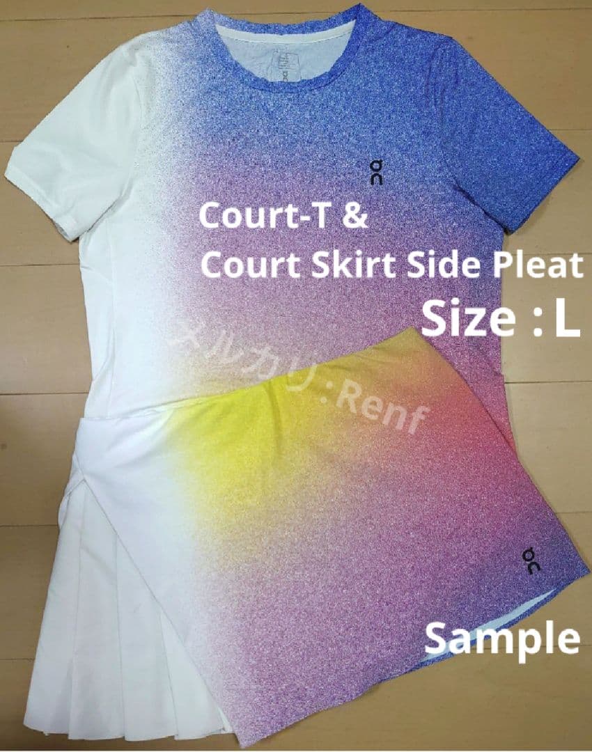 On Court-T&Skirt テニス SizeL 全仏ver. 新品/未開封