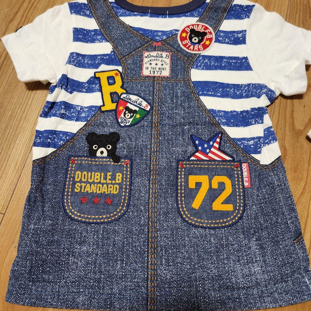 な ダブルビー半袖Tシャツ3枚 110cm