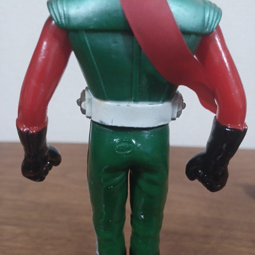 当時もの　ポピー製「仮面ライダー　スカイライダー」面取れソフビフィギュア