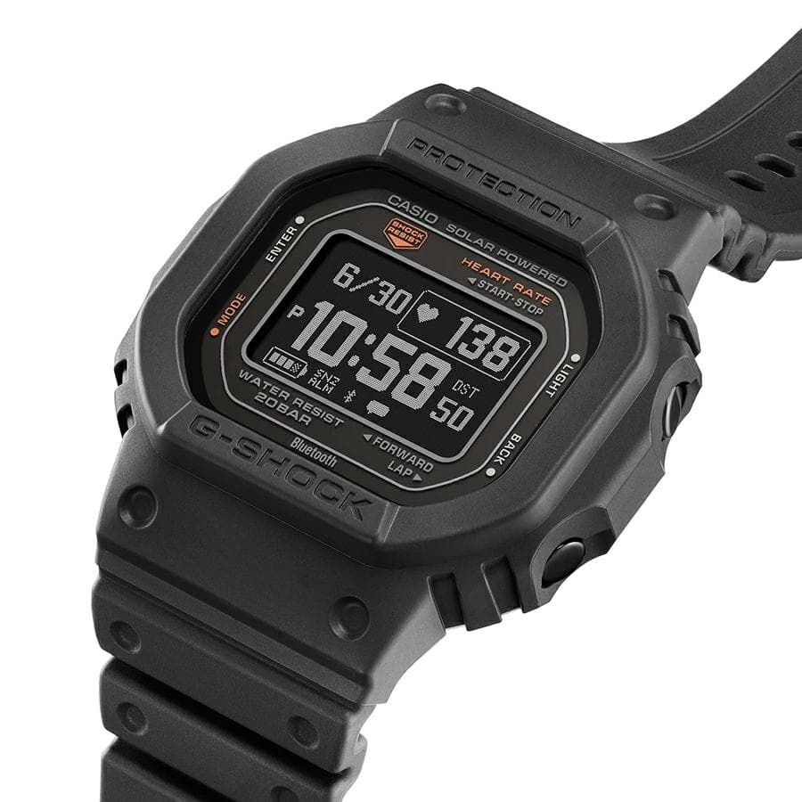 【美品】 G-SHOCK DW-H5600-1JR G-SQUAD 光学式センサ