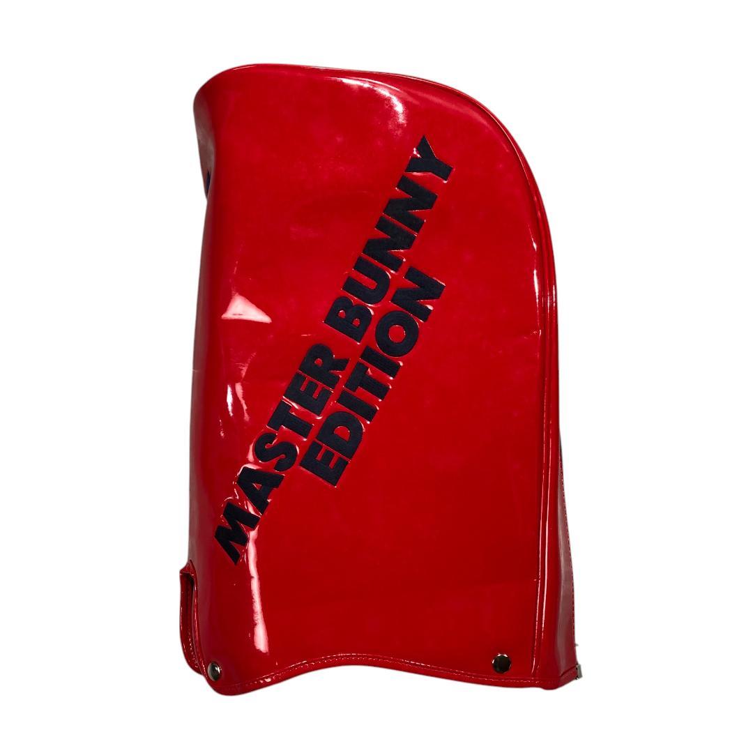 マスターバニーエディション フード付き キャディバッグ レッド ロゴ ゴルフ