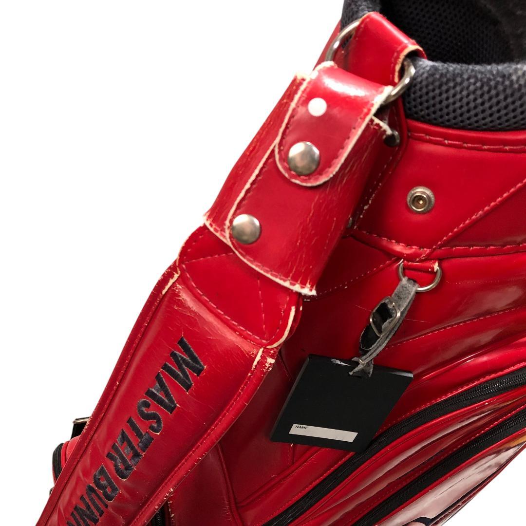 マスターバニーエディション フード付き キャディバッグ レッド ロゴ ゴルフ