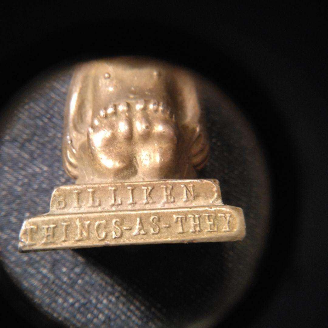 古い　ビリケンさん　置物　戦前　骨董　アンティーク　縁起物　開運