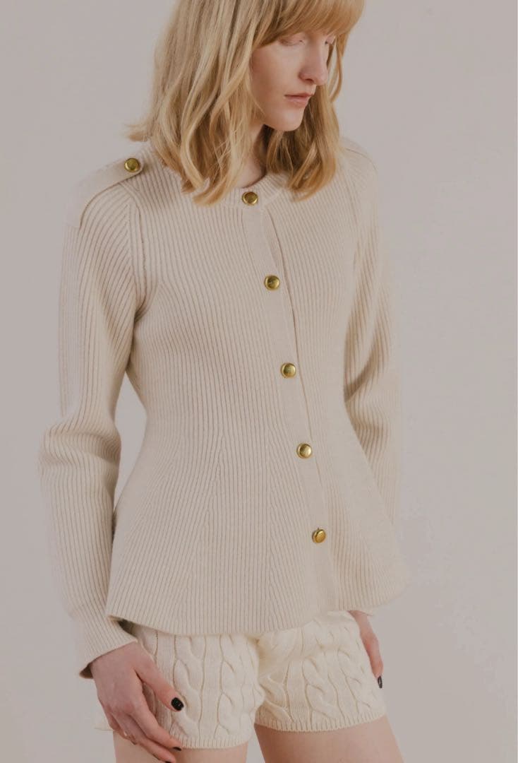 【THE TOE】Rosen Peplum Cardigan